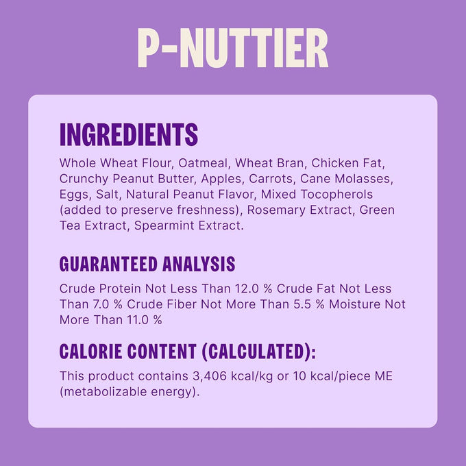 Wellness Old Mother Hubbard Classic P-Nuttier Dog Biscuits Mini Size 6 lb Box Peanut Butter Flavor