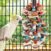 bbjinronjy natural bird chewing toys for african grey, macaws, conure, cockatoos, cockatiel and small birds