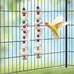 2-pack parakeet bird toys with cuttlebone, bird beak grinding stone, and cage accessories for small birds