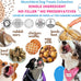 Munchbird Dehydrated Rabbit Ears 100g for Dogs, Natural Fiber, Rawhide Free, European Rabbit Association, France