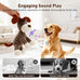 Brown Durable Dog Stuffed Toy for Aggressive Chewers, Interactive Squeaky Teething Toy for Small Medium Large Dogs Puppy