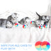 Kalione 30-pcs 1.2-inch Soft Plush Rainbow Cat Toy Balls, Fuzzy Kitty Balls for Cat Kitten Pet Playing Exercising