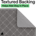 gorilla grip 24x17 gray cat litter box mat, cushioned coil mesh litter trapping mat, scatter control supplies for less mess