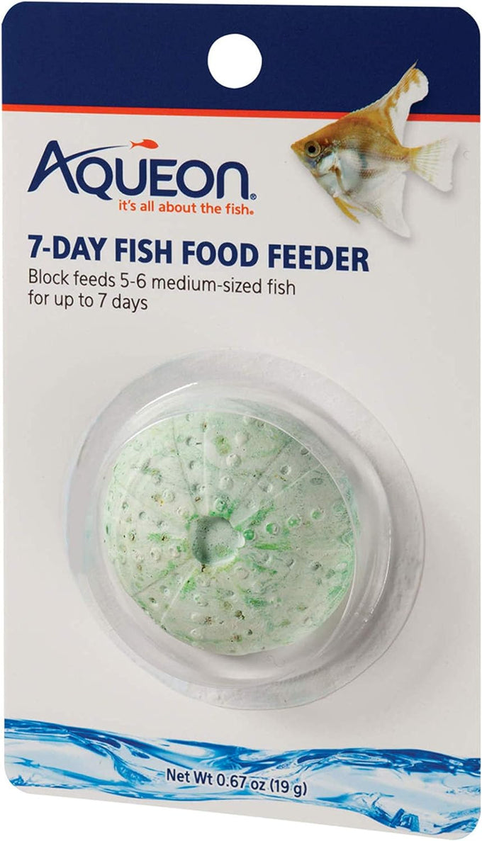 Aqueon 7 day tropical fish slow-release food for up to 6 medium-sized fish, 1 pack