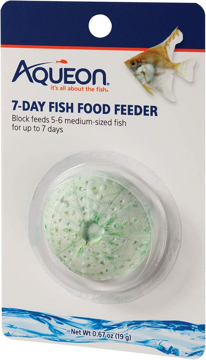 Aqueon 7 day tropical fish slow-release food for up to 6 medium-sized fish, 1 pack