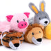 Nocciola Crinkle Plush Dog Toys Set, 5 PCS, Stuffless, Squeaky, No Stuffing, Suitable for Small Medium Large Dogs