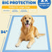 Powools 50-Pack Extra Large Puppy Pads for Dogs with 6-Layer Leakproof Protection and High Absorbency