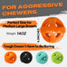 fida natural rubber dog balls for aggressive chewers 4.5 x 4.5 inches non-toxic durable