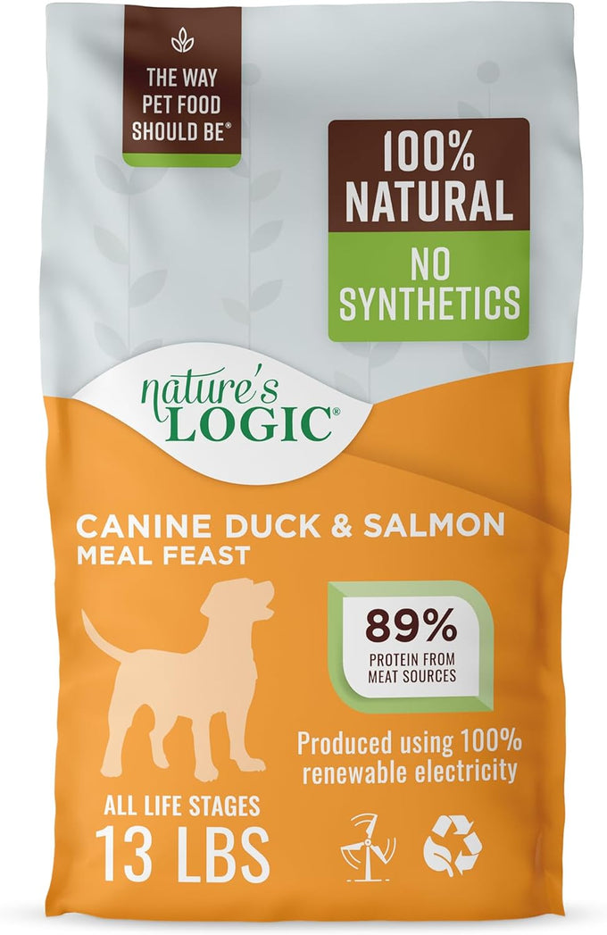 Nature's Logic 100% Natural Duck & Salmon Dry Dog Food, 13lbs