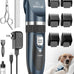 oneisall gold dog clipper kit rechargeable low noise pet shaver for dogs cats pets