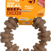 Nylabone strong chew textured ring dog toy, real beef and chicken, durable for aggressive chewers, x-large breeds over 50 lbs