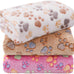 linenlux 1 pack 3 soft fleece dog blankets for puppy cat pet throw 23x16 inches coral velvet