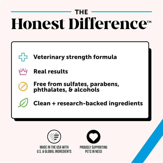 pet honesty chlorhexidine cat & dog shampoos with chlorhexidine for seasonal itch relief allergies & skin problems 16oz