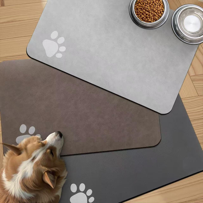 pador pet feeding mat absorbent dog mat for food and water bowl easy clean puppy supplies accessories