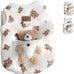Cute pet apparel plush bear pattern cartoon dog clothes white 11-20lbs sleeveless pullover