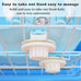 hamiledyi 2 in 1 hay feeder rack for rabbits guinea pigs chinchillas pink blue