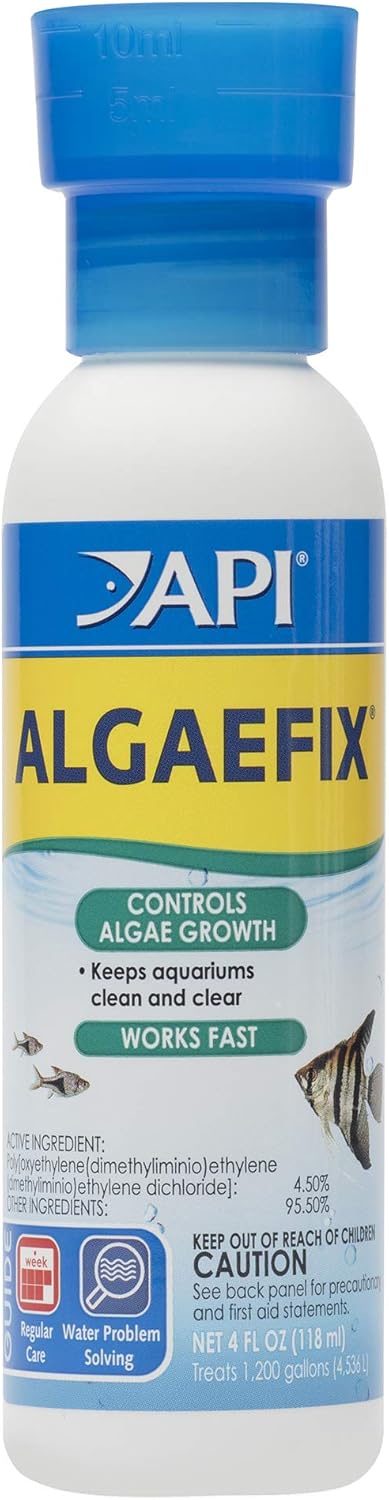 API AlgaeFIX Algae Control, 16-Ounce Bottle, Fast-Acting and Safe for Aquariums