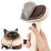 Aumuca Stainless Steel Cat Brush for Shedding, Indoor Cats, Long or Short Haired Cats, Cat Grooming, Massage, and Hair Removal