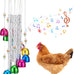 winnerwhy chicken coop multicolor chicken wind chime enrichment toy for parrot parakeet budgerigar lovebird birds