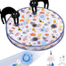 Orsda cat toys interactive hide and seek fast rolling ball motion chirping activated moving ball 7 holes mat mouse catching game