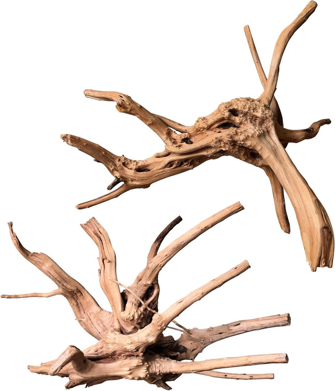 majoywoo Natural Coral Driftwood Assorted Branch 6-10" 3 Pcs Aquarium Decor Reptile Decorations