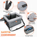 joejoy deluxe dog booster seat with sturdy metal frame and safety leash for small pets up to 20 lbs