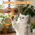 soft faux rabbit fur catnip cat toys balls for indoor cats, washable fun interactive bonding