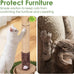 Monstera 41in Cat Scratching Post with Sisal Rope Tower and Hanging Mouse Toy for Indoor Adult Cats
