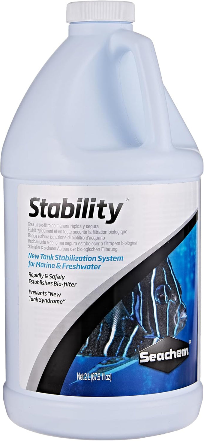 Seachem Stability Fish Tank Stabilizer - 16.9 Fl Oz For Freshwater and Marine Aquariums, Pack of 1