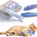 nocciola 3-pack catnip fish toys with crinkle sound for indoor kittens enrichment