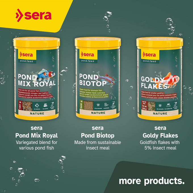 Sera Pond Flakes Fish Food 1.2 lb staple food for smaller pond fish, rich in vitamins & minerals