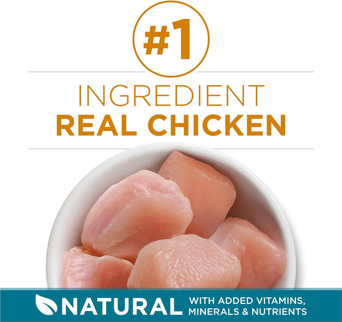 Purina ONE Natural Dry Cat Food, Tender Selects Blend With Real Chicken - 7 lb. Bag, USA Made, No Fillers, Artificial Free
