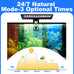 seaoura 24/7 cycle aquarium light for 12-20 inch tanks, full spectrum + 7 colors, adjustable brightness and height, 20w