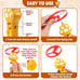 Baborui Yellow Cat Toy Disc Launcher Rechargeable Interactive Fetch Toy for Indoor Cats with 8 Flying Discs