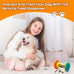 BoYoYo Interactive Dog Puzzle Toy, Sturdy ABS and Nylon, Rubber Roller, for Smart Dogs, Yellow