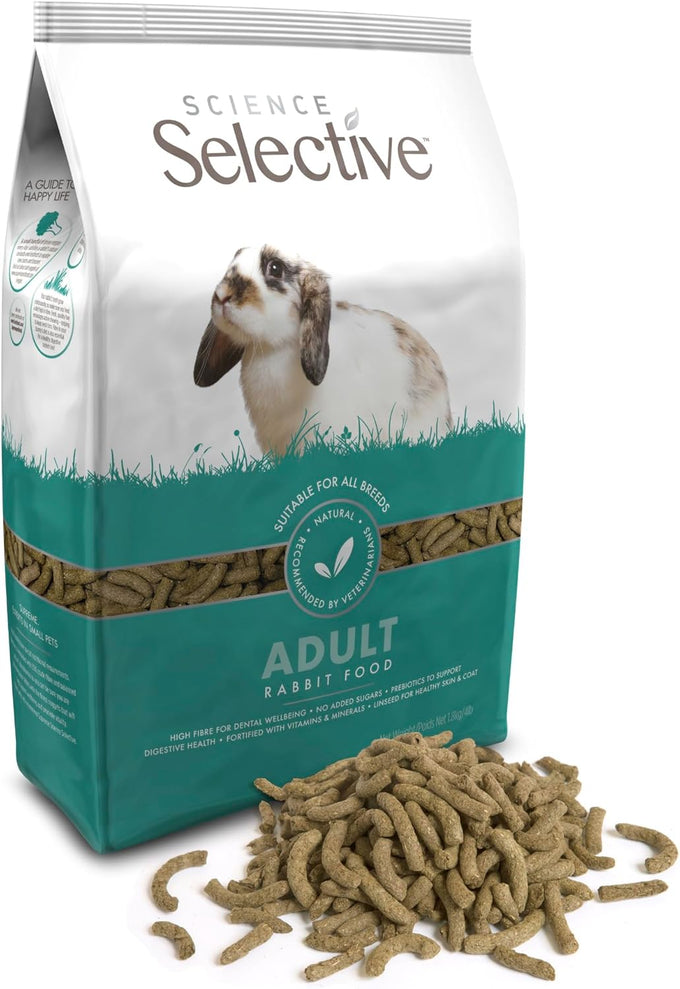 Supreme Petfoods Science Selective House Rabbit Food Brown 52.8 oz Timothy Hay Formula