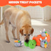 Carrot and Bunny Squeaky Dog Puzzle Toy Set, 4 Pack, Interactive Dog Toys for Small Medium Dogs, Training and Cleaning