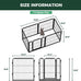 FXW Homeplus unleashed 24 inch 6 panels heavy duty black dog playpen for puppy and small dogs