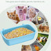 pawfly hanging feeder for small pets, 6 plastic keepers for cages and coop cups