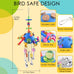 KATUMO colorful acrylic stick toys parrot pull spoons bird chew toys for Amazon and African Grey parrots