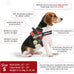Opstin service dog vest with ID tag and 50 ADA cards, service dog harness in sizes X small to XX large, metal dog tag with ruggedized clip