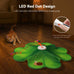 Feelnedy rechargeable cat toy with movable LED dot and feathers for indoor cat exercise and boredom prevention