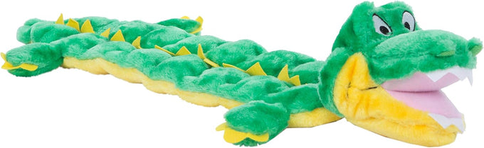 outward hound xxl squeaker matz plush gator dog toy for mild to medium chewers