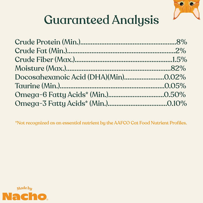 Made by Nacho Grass-Fed Grain-Finished Minced Beef Wet Cat Food in Bone Broth 10 Pack