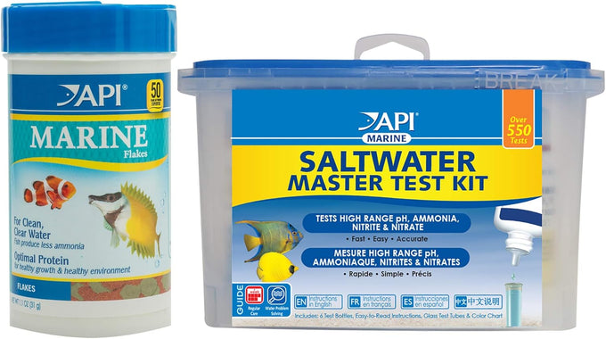 api freshwater master test kit 800-test freshwater aquarium water quality monitoring kit, multi-colored, white, single
