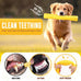LOYEE Yellow Dog Squeaky Toy for Medium/Large Aggressive Chewers, Durable Rubber Toy for Teething