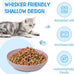 8-pack wheat straw cat dishes, shallow wide bowls for indoor outdoor cats, durable, whisker friendly, non-toxic, BPA-free