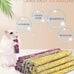Bissap 36PCS rabbit chew sticks, mixed natural flower rose chrysanthemum and forget-me-not treats for small animals molar snacks