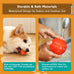 PetDroid Interactive Dog Toys Durable Orange Dog Ball, Small to Large Dogs, USB Rechargeable