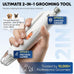 2-in-1 dog & cat nail clippers with light, sharp blade, painless quiet pet nail claw trimmers for small medium large pets